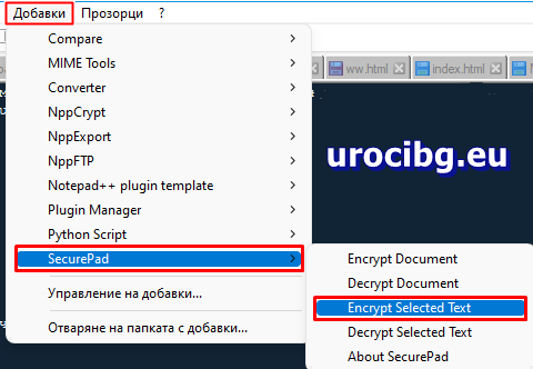 Decrypt Selected Text