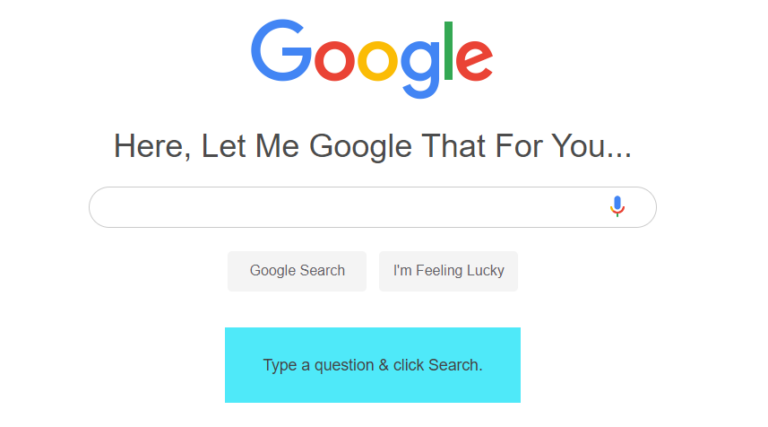 Let Me Google That