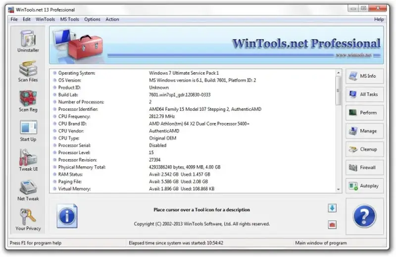 WinTools.net: Пакет от инструменти за повишаване на производителността на Windows