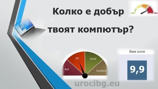 Как да проверите резултата си за работа с Windows