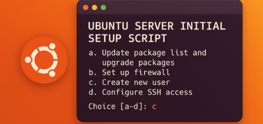🚀 Ubuntu Server Initial Setup Script: Начална настройка с едно кликване!