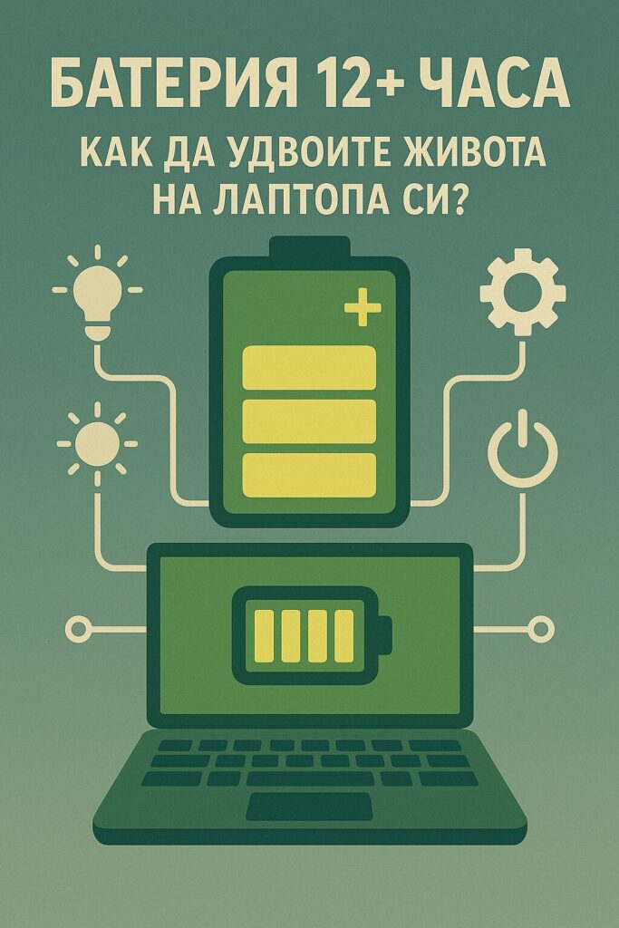 Батерия 12+ часа: Как да удвоите живота на лаптопа си?