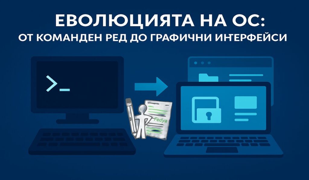 Еволюцията на ОС: От команден ред до графични интерфейси