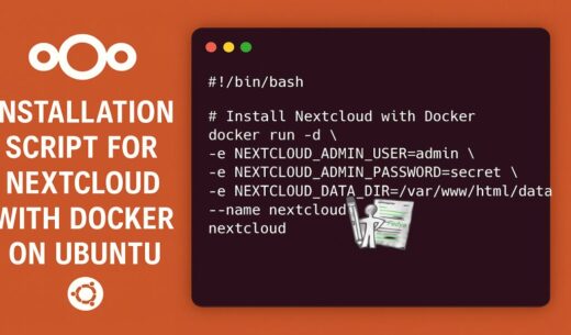 Скрипт за инсталиране на Nextcloud с Docker на Ubuntu