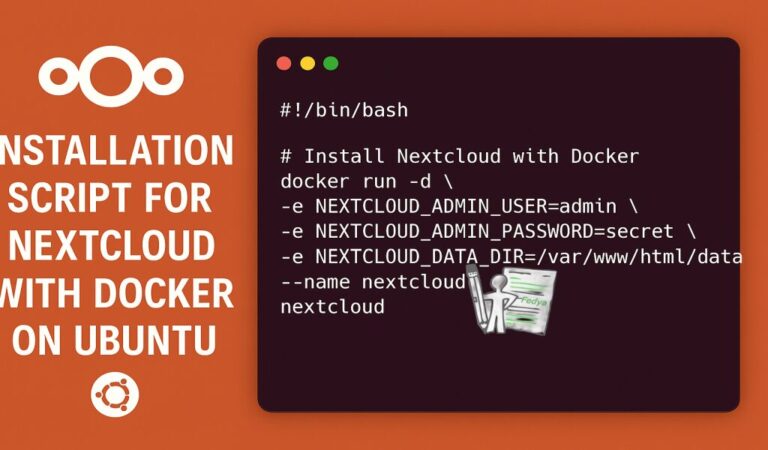 Скрипт за инсталиране на Nextcloud с Docker на Ubuntu