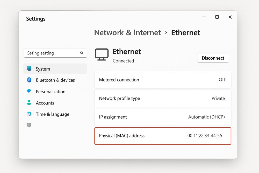 Как да получим MAC адресите на мрежови адаптери в Windows 11