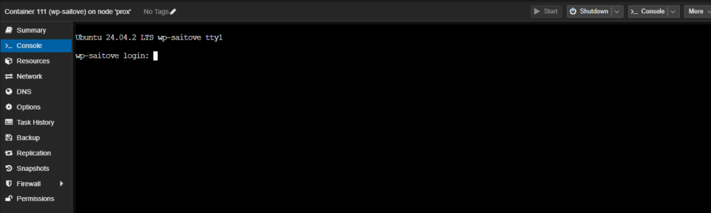Управление на Proxmox VE през уеб интерфейс