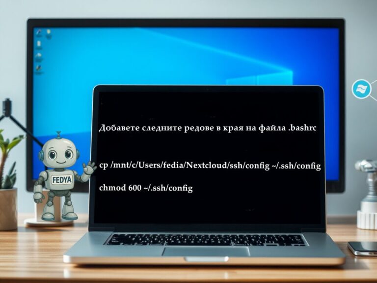 Синхронизиране на ssh конфигурация с nextcloud и wsl2
